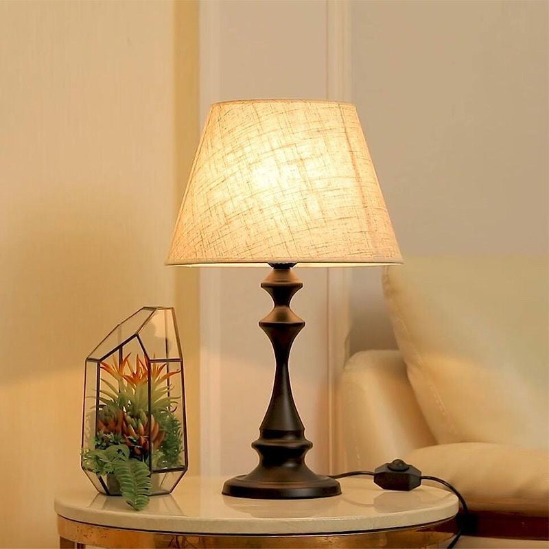 Lumovexi™ Classic Fabric Shade Bedside Lamp