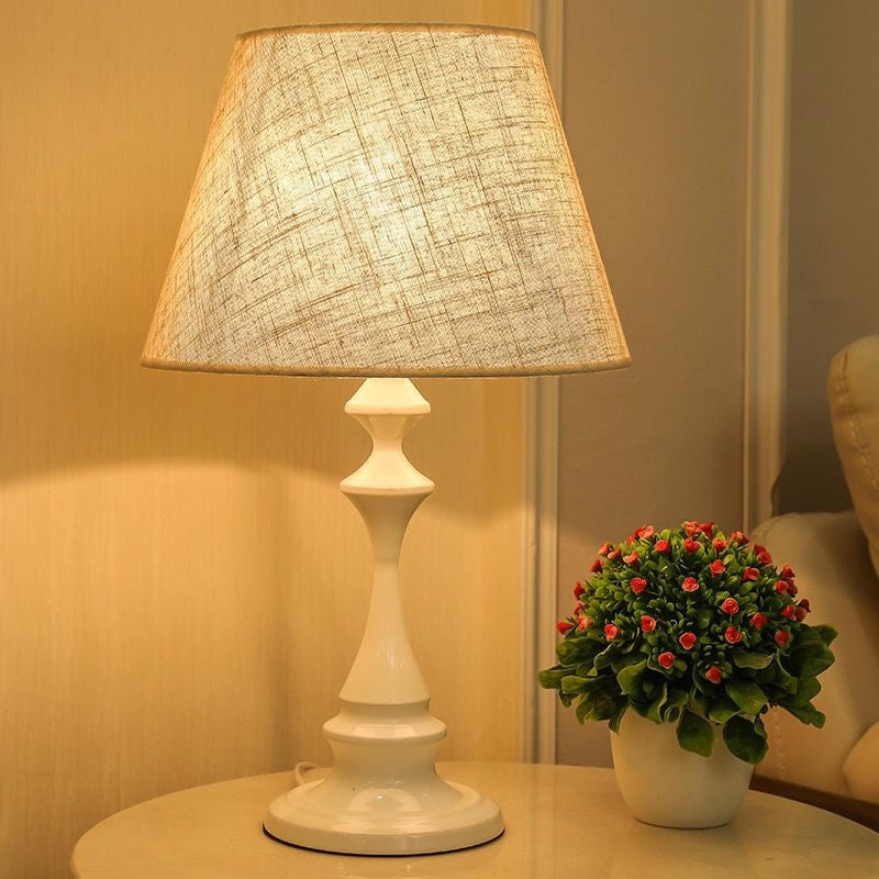 Lumovexi™ Classic Fabric Shade Bedside Lamp