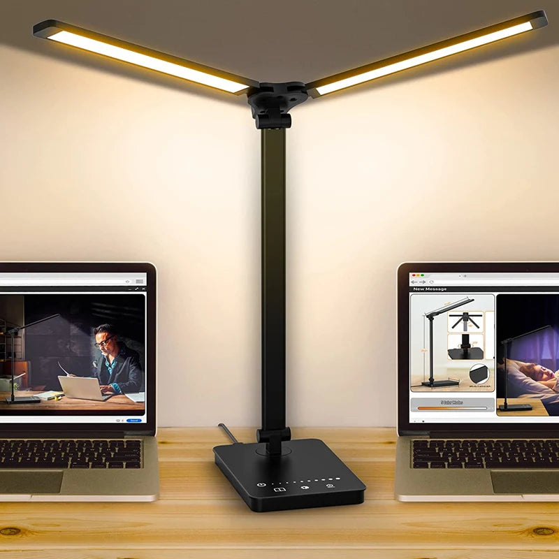 Lumovexi™ Dual Arm LED Desk Lamp