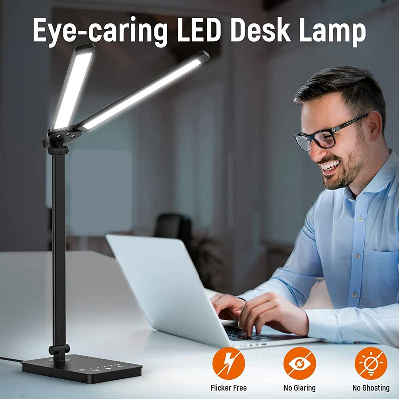Lumovexi™ Dual Arm LED Desk Lamp